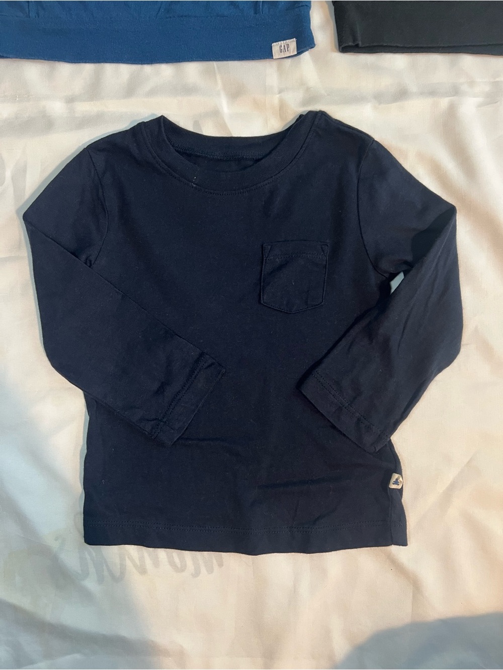 Set of 5 Baby Gap Long-Sleeve Crew Neck Tee Shirts Size 12-18 Months - Picture 9 of 16